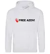 Женская толстовка (худи) Free Azov Серый меланж Женская толстовка (худи) Free Azov Серый меланж фото