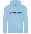 Женская толстовка (худи) Free Azov Голубой фото