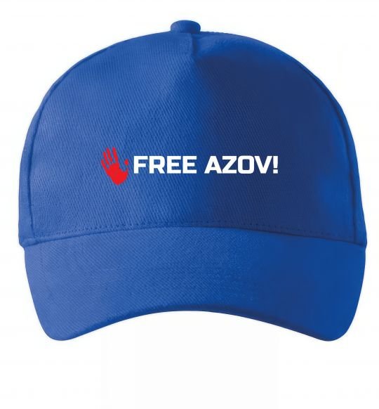 Кепка Free Azov Ярко-синий фото