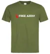 Мужская футболка Free Azov Оливковый фото