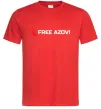 Мужская футболка Free Azov Красный фото