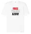 Футболка Оверсайз Free Azov Білий фото