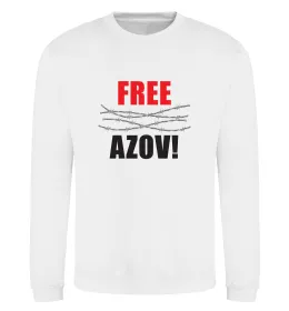 Свитшот Free Azov Белый фото