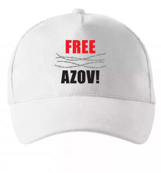 Кепка Free Azov Білий фото