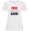 Женская футболка Free Azov Белый фото