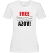 Женская футболка Free Azov Белый Женская футболка Free Azov Белый фото