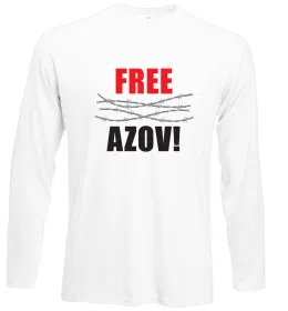 Лонгслив Free Azov Белый фото