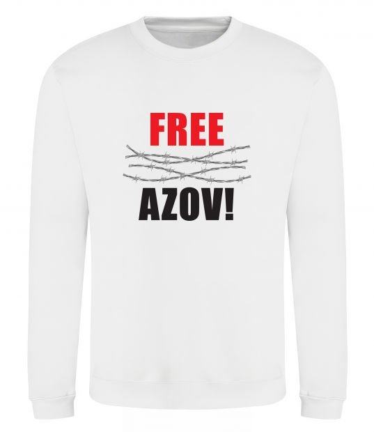 Свитшот Free Azov Белый фото