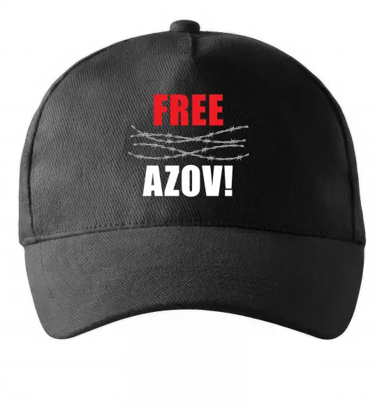 Кепка Free Azov Чорний фото