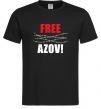 Мужская футболка Free Azov Черный фото