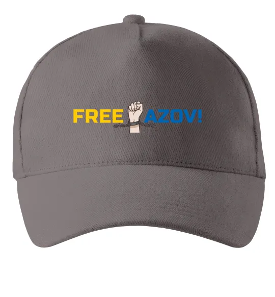 Кепка Free Azov рука Серый фото