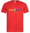 Мужская футболка Free Azov рука Красный фото