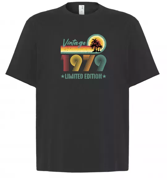 Футболка Оверсайз Vintage 1979 Черный фото