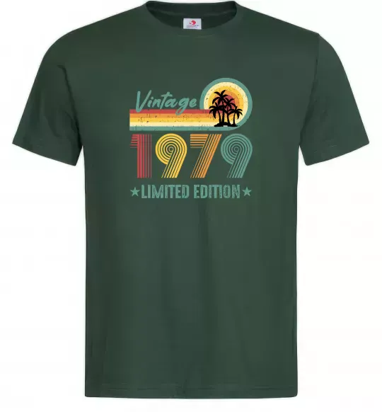 Мужская футболка Vintage 1979 Темно-зеленый фото