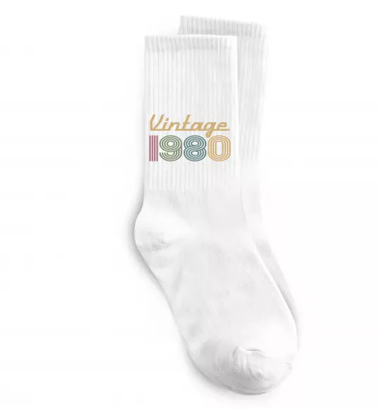 Носки Vintage 1980 Белый фото