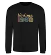 Світшот Vintage 1980 Чорний фото
