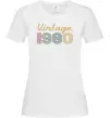 Женская футболка Vintage 1980 Белый фото