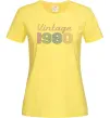 Женская футболка Vintage 1980 Лимонный фото