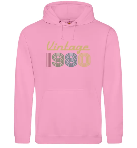 Чоловіча толстовка (худі) Vintage 1980 Рожевий фото