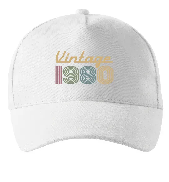 Кепка Vintage 1980 Білий фото