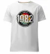 Чоловіча преміум футболка Vintage 1982 Білий фото
