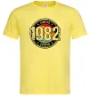 Мужская футболка Vintage 1982 Лимонный фото