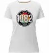 Женская премиум футболка Vintage 1982 Белый фото