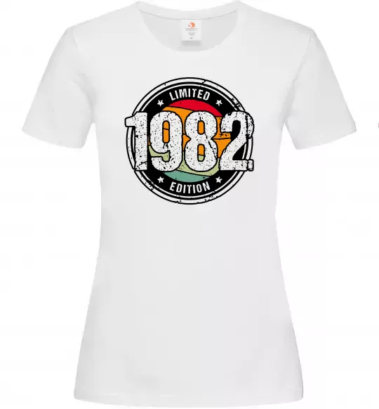 Жіноча футболка Vintage 1982 Білий фото