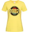Жіноча футболка Vintage 1982 Лимонний фото