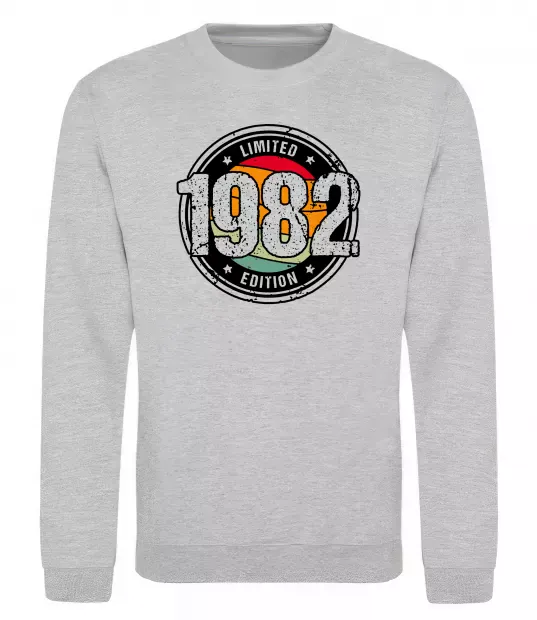 Світшот Vintage 1982 Сірий меланж фото