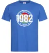 Мужская футболка Vintage 1982 Ярко-синий фото