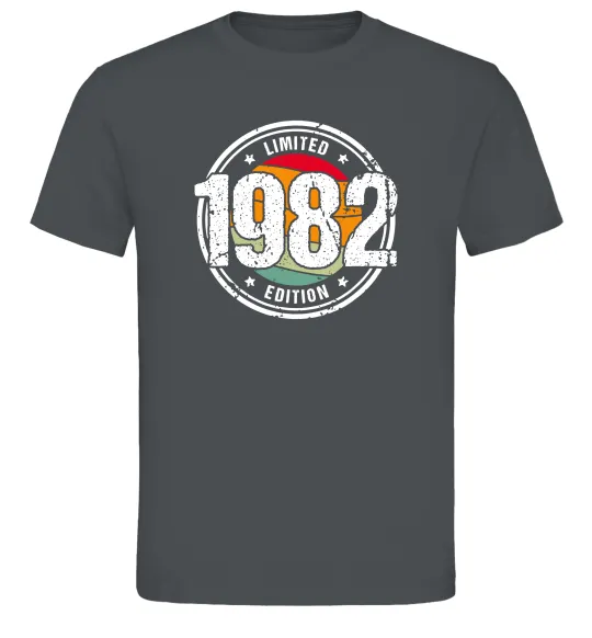 Мужская футболка Vintage 1982 Графит фото