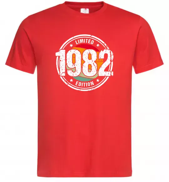 Мужская футболка Vintage 1982 Красный фото