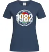 Жіноча футболка Vintage 1982 Темно-синій фото