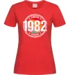 Жіноча футболка Vintage 1982 Червоний фото