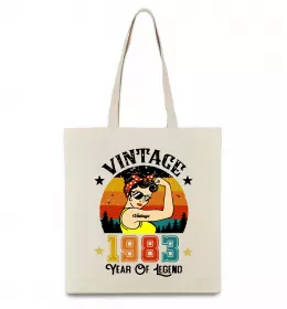 Эко-сумка Vintage 1980 Черный фото