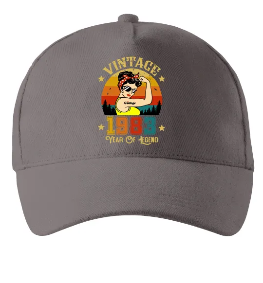 Кепка Vintage 1983 Серый фото