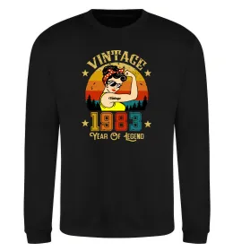 Свитшот Vintage 1983 Черный фото
