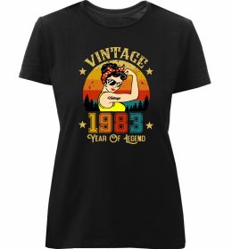 Женская премиум футболка Vintage 1983