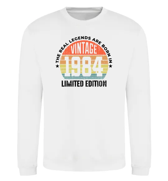 Свитшот Vintage 1984 Белый фото
