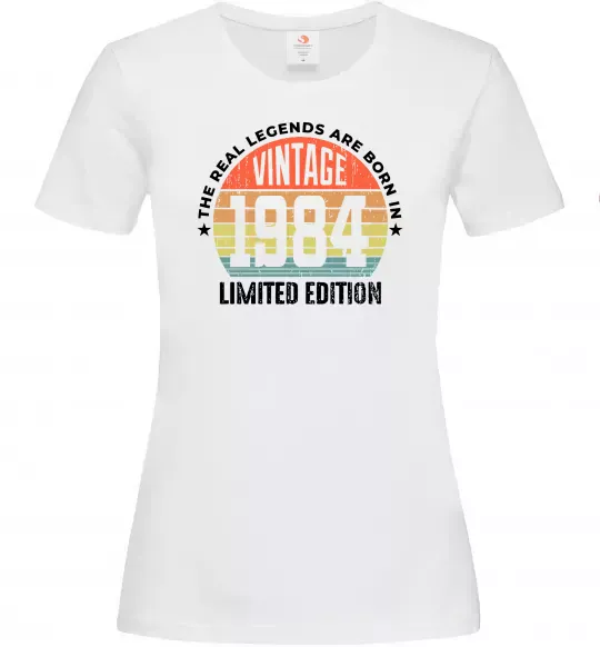 Женская футболка Vintage 1984 Белый фото