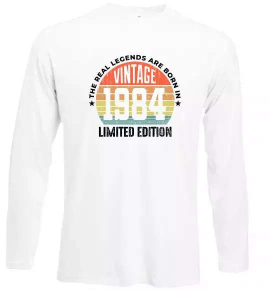 Лонгслив Vintage 1984 Белый фото