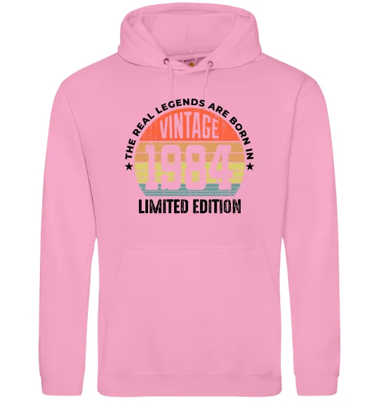 Женская толстовка (худи) Vintage 1984 Розовый фото