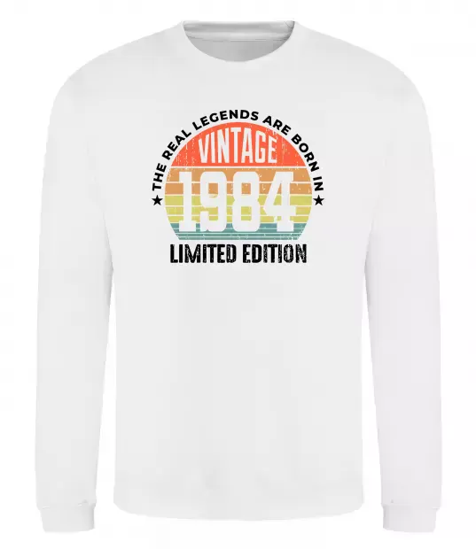 Світшот Vintage 1984 Білий фото