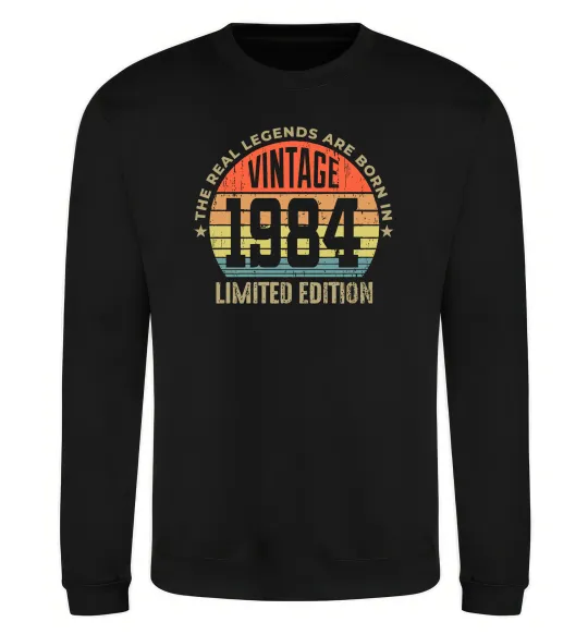 Свитшот Vintage 1984 Черный фото