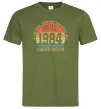Мужская футболка Vintage 1984 Оливковый фото