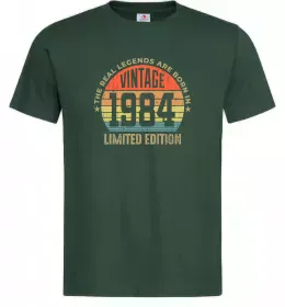 Мужская футболка Vintage 1984 Темно-зеленый фото