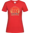 Женская футболка Vintage 1984 Красный фото