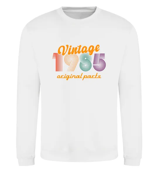 Свитшот Vintage 1985 Белый фото
