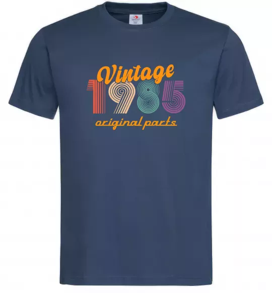 Мужская футболка Vintage 1985 Темно-синий фото